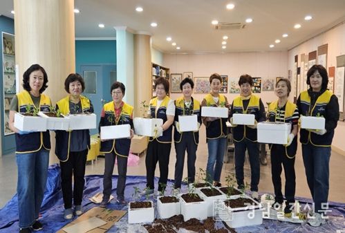 전달될 모종 관련 사진