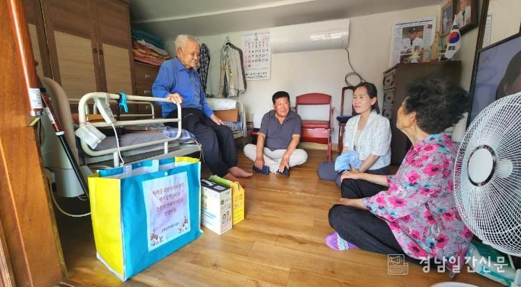 남해군 남해읍, 호국보훈의 달 맞아 보훈가족 위문