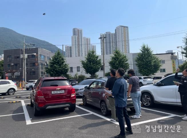 양산시, 드론 활용 풍수해 대비 옥외광고물 안전점검