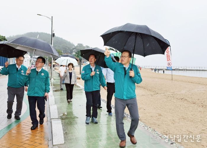 광암해수욕장 점검 현장