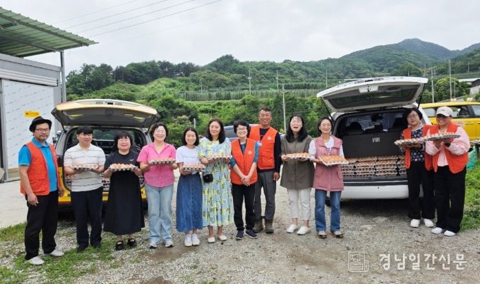 함양군아동위원협의회, 계란 나눔 행사