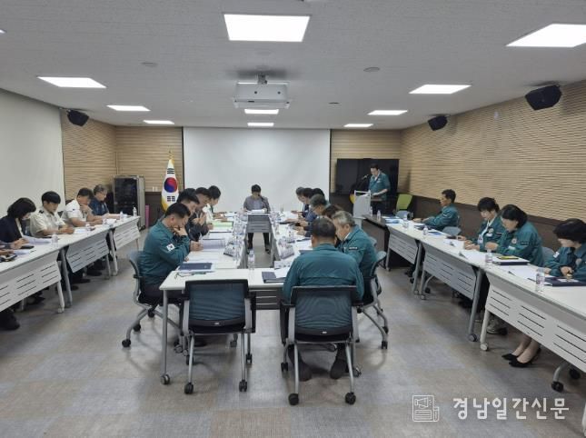 사천시, 지역안전지수 향상 위한 추진상황 점검회의 개최