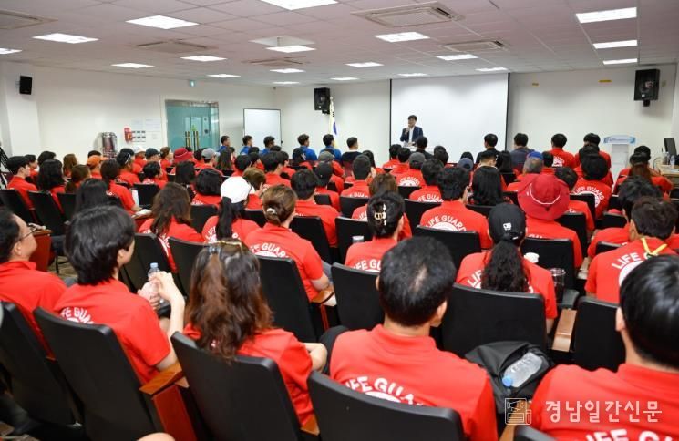 거제시 해수욕장 안전관리요원 교육 실시