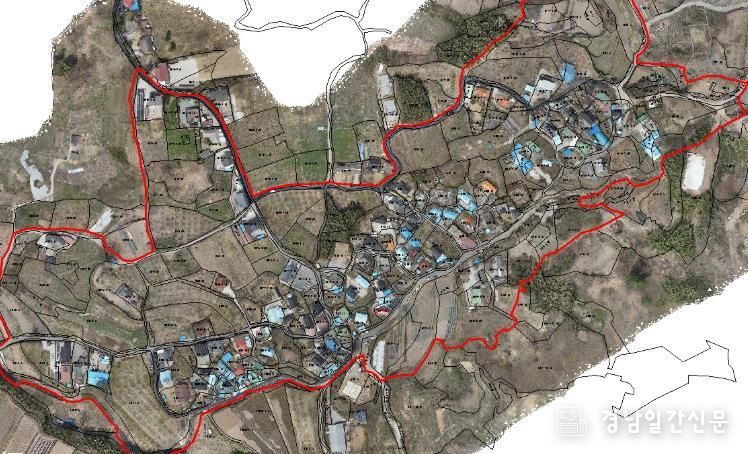 악양 성두지구 위성사진