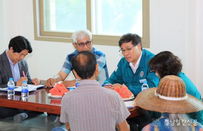 폭염 속 현장 소통