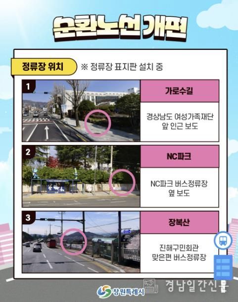 시티투어 노선 개편 카드뉴스