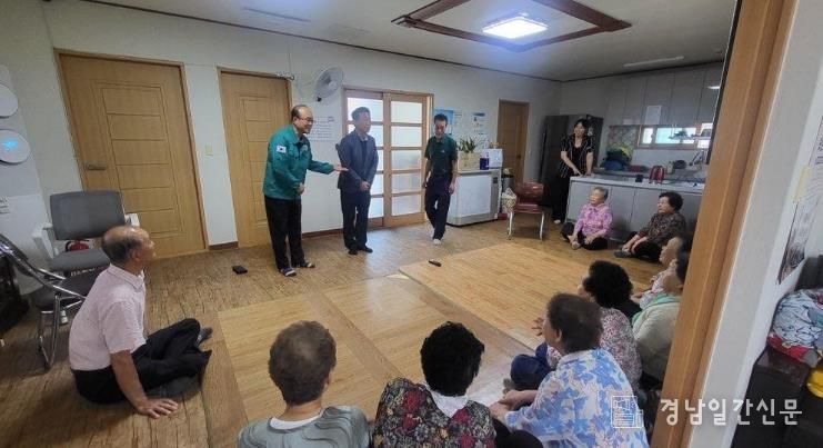 합천군 박재홍 합천읍장 경로당 방문 부임인사