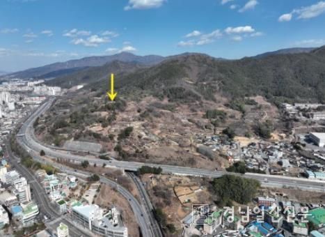 양산 다방동 유적 원경