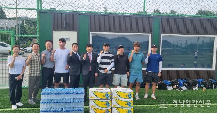 하계 전지훈련 선수단 격려