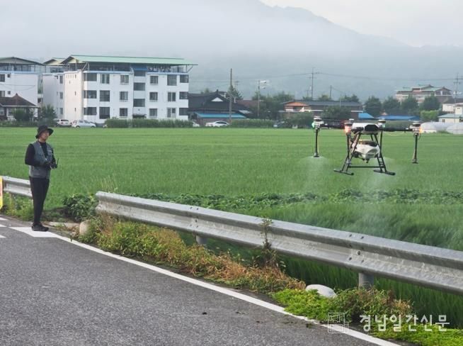 함안군, 벼 병해충 공동방제로 깨끗한 들판 만들어요 !