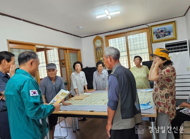 이병걸 율곡면장, 경로당 찾아 폭염 대응 강조