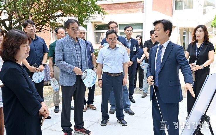 조규일 진주시장,‘6.25 참전 학도병 명비 이전’완료 현장 점검