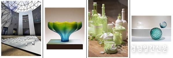 왼쪽부터 ‘숨 – 이재경’,‘Spring Flower – 김준용’, ‘쓰레기 유리 시리즈 – 매트 에스쿠체’, ‘SEED, VOID_#17 - 박성훈’