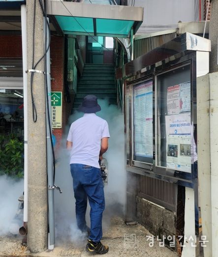 서창동 경로당 대상 방역소독