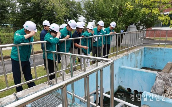 창녕군의회, 창녕공공하수처리장 현장점검 실시