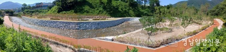 양산시, 혈수천 생태하천 복원사업 준공