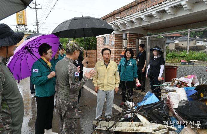 창녕군, 집중 호우 피해 복구에 힘 모아 자원봉사