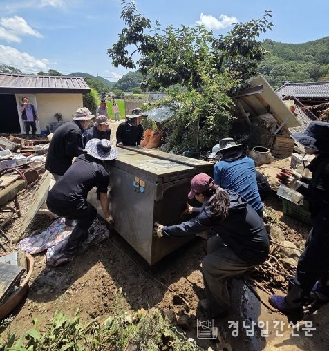 함안군, 산청군 수해 복구 지원 나서
