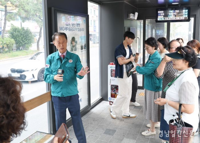 손태화 의장, S-BRT 쉘터‘열 차단 필름’시급 강조