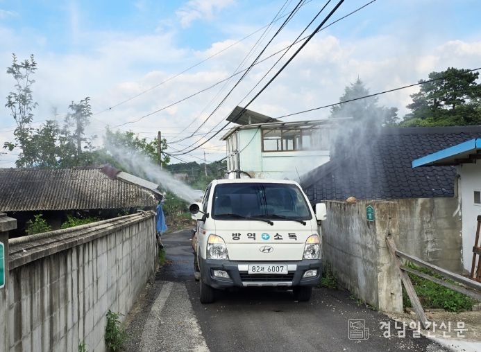 수해 직후 고성능 장비로 신속한 방역
