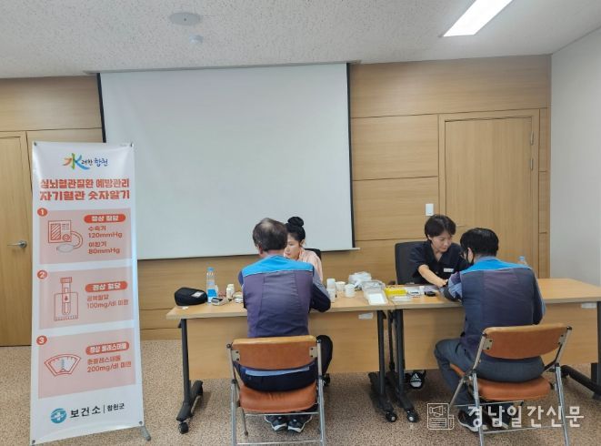 합천군보건소,‘ 찾아가는 심뇌혈관질환 예방관리 건강부스’운영