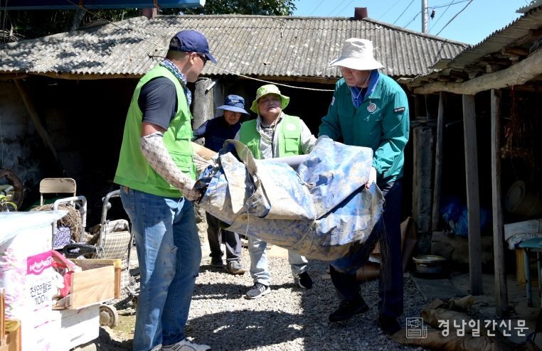 진주시, 집중호우 피해지역 복구 전력 투구