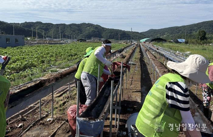창원시종합자원봉사센터, 자원봉사자들과 산청군 수해 복구에 힘 보태