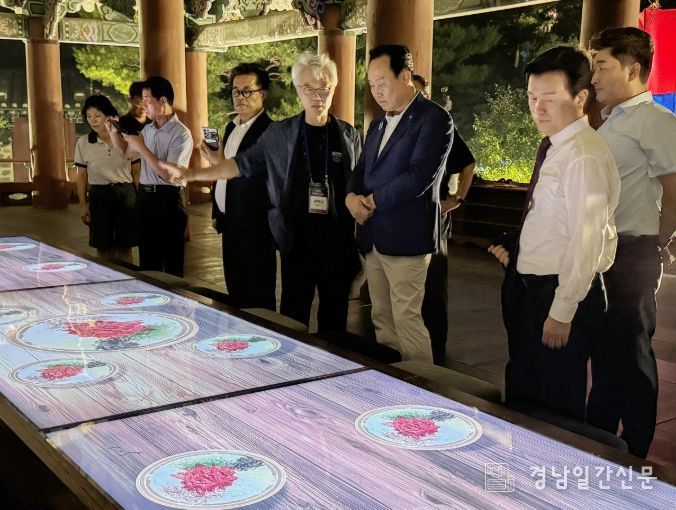 통영시, ‘국가유산 미디어아트 진주성’ 벤치마킹 위해 진주 방문