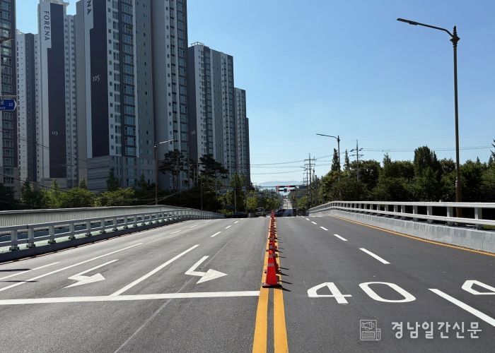 두대1호교 전경(차로 확장 이후)