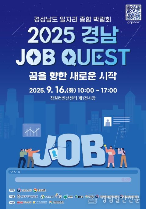 ‘2025 경남 JOB QUEST’ 포스터