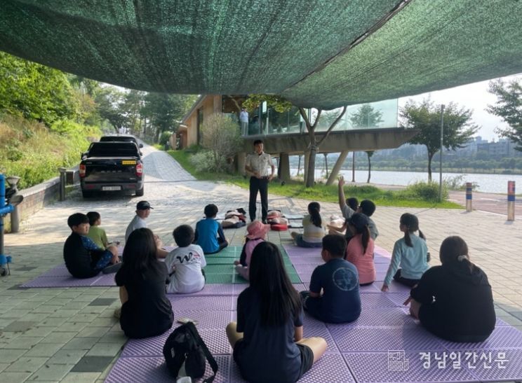 진주시 드림스타트, ‘소방교육・수상레저 체험활동’