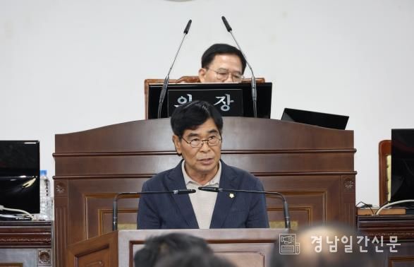 산청군의회 안천원 의원 5분 자유발언,공동주택 관리 지원 사업 대상 확대 제안!