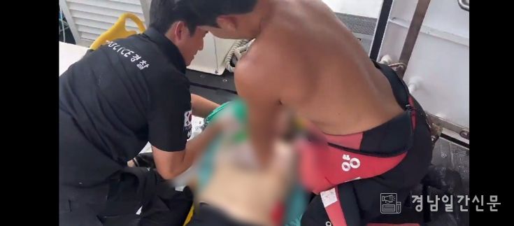 사천해경, 신수도 해변 익수자 구조했으나 끝내 숨져