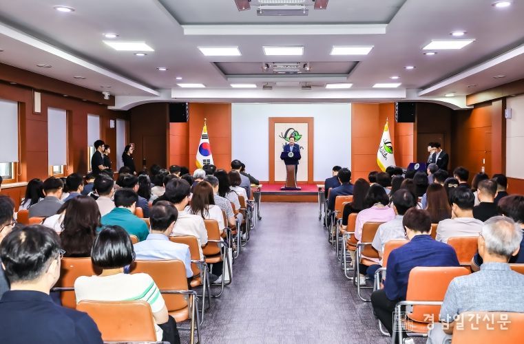 조근제 함안군수, 9월 정례조회 주재