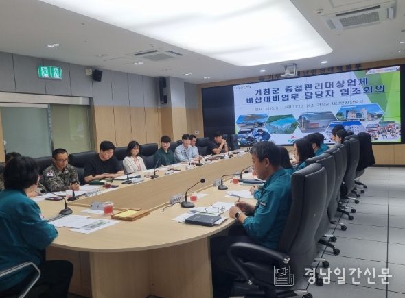 거창군, 중점관리대상업체 비상대비업무 담당자 협조회의 개최