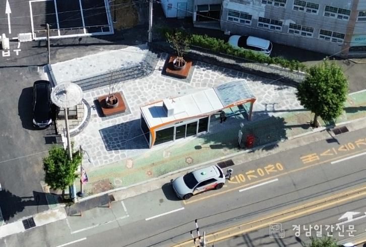 고성군, 성내공영주차장 스마트쉼터 조성