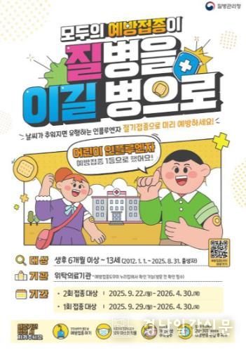 진주시, 어린이 인플루엔자 무료 예방접종 실시