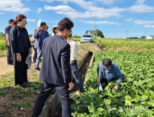 사천시, 논밭 전환 복합기술 적용 현장평가회 실시