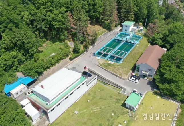 교동정수장 전경