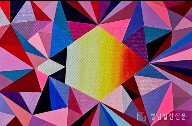 최현미 행복물고기(혼합재료 80.3x116.8cm)