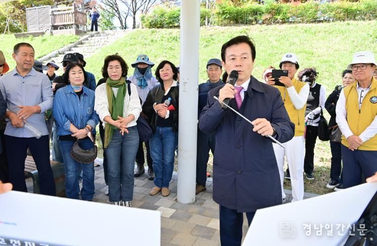 진주시, ‘초전지구 파크골프장 현장설명회’ 개최