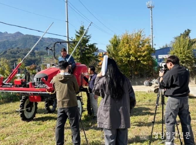 함양군, 농작업 안전 재해 예방 홍보 영상 촬영