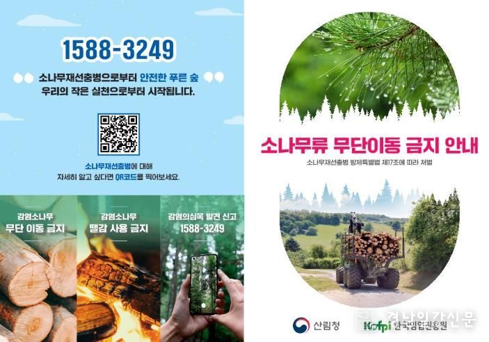 통영시, 가을철 소나무류 이동 특별단속 실시