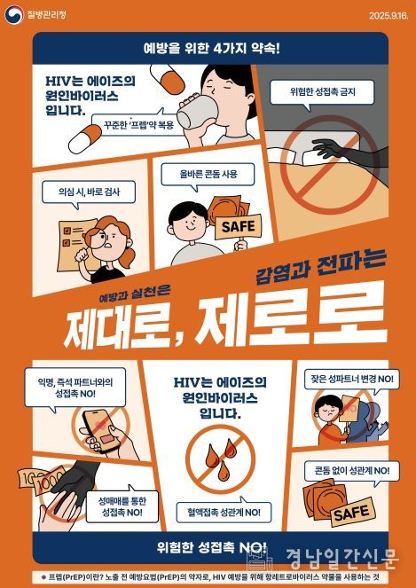 에이즈 및 성매개감염병 예방 포스터