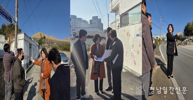 고성군의회 김향숙 의원, 고성읍 생활민원 현장 점검