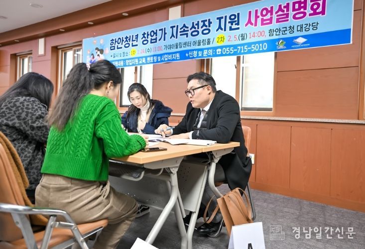 2026년 함안청년창업가 지속성장지원사업 참가자 모집