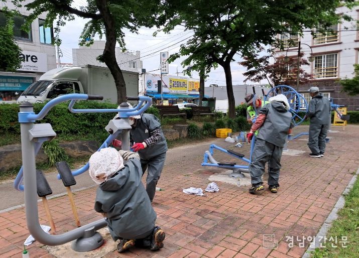 진주시, 공원녹지 시설물 등 일제점검 실시