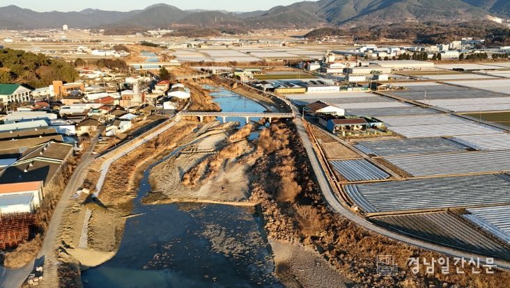 토평천 수변 둘레길 조성사업 전경