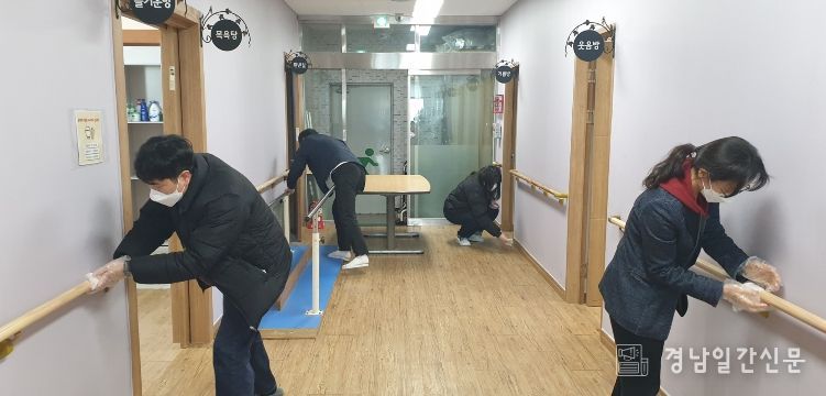 통영시 여성가족과, 설 맞이 해송양로원 방문