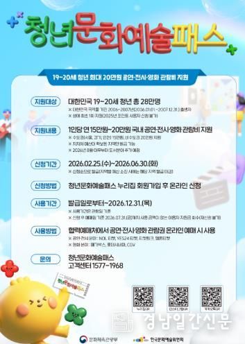 거창군, ‘2026년 청년문화예술패스’ 25일부터 접수